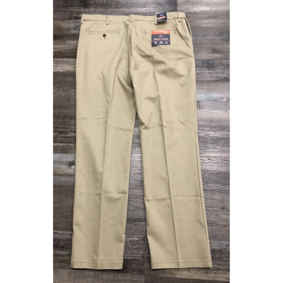 St. John's Bay Comfort Stretch Pants Mens 42x34 Khaki New with Tags - Picture 2 of 5